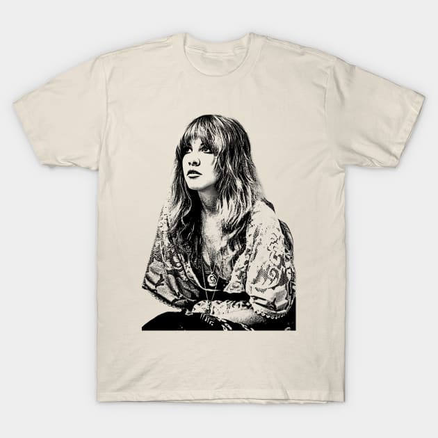 Stevie Nicks - 90's Vintage Drawings T-Shirt by terilittleberids